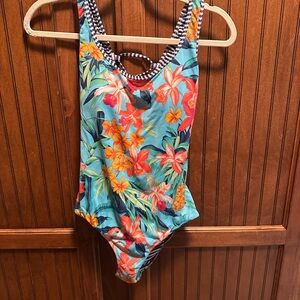 Tropical Floral Women’s  Reversable Swimsuit